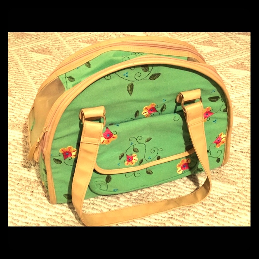 Pet Carrier Bag, with beautiful embroidery